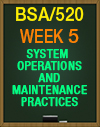 BSA/520 Week 5 Systems Operations and Maintenance Practices